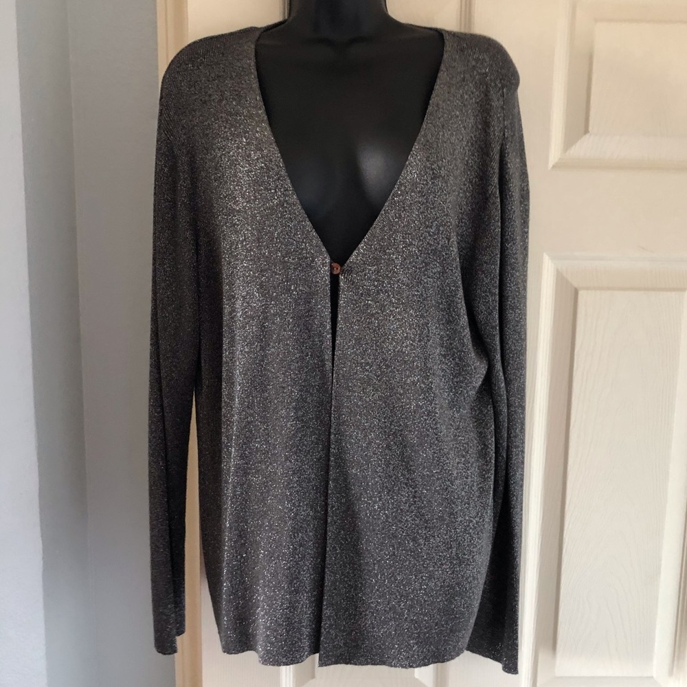 Charter Club XL Sparkly Silver Sweater